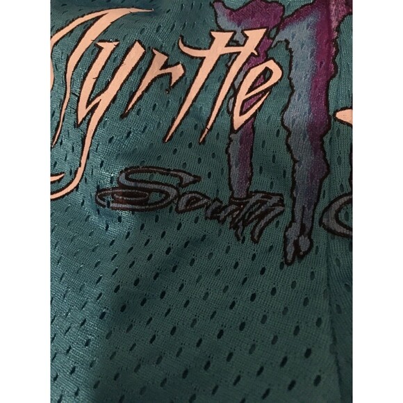 EXIST Women's Juniors Mesh Mini Shorts MYRTLE BEACH South Carolina Size L Blue - Picture 11 of 12